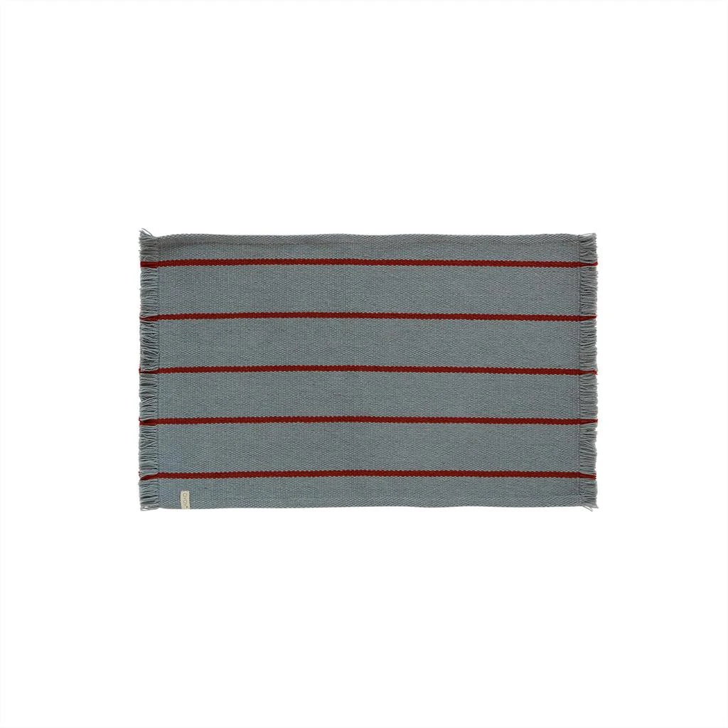 OYOY Living Design Tapis De Bain Bleu En Polyester Recyclé 100X60Cm - Bleu 2