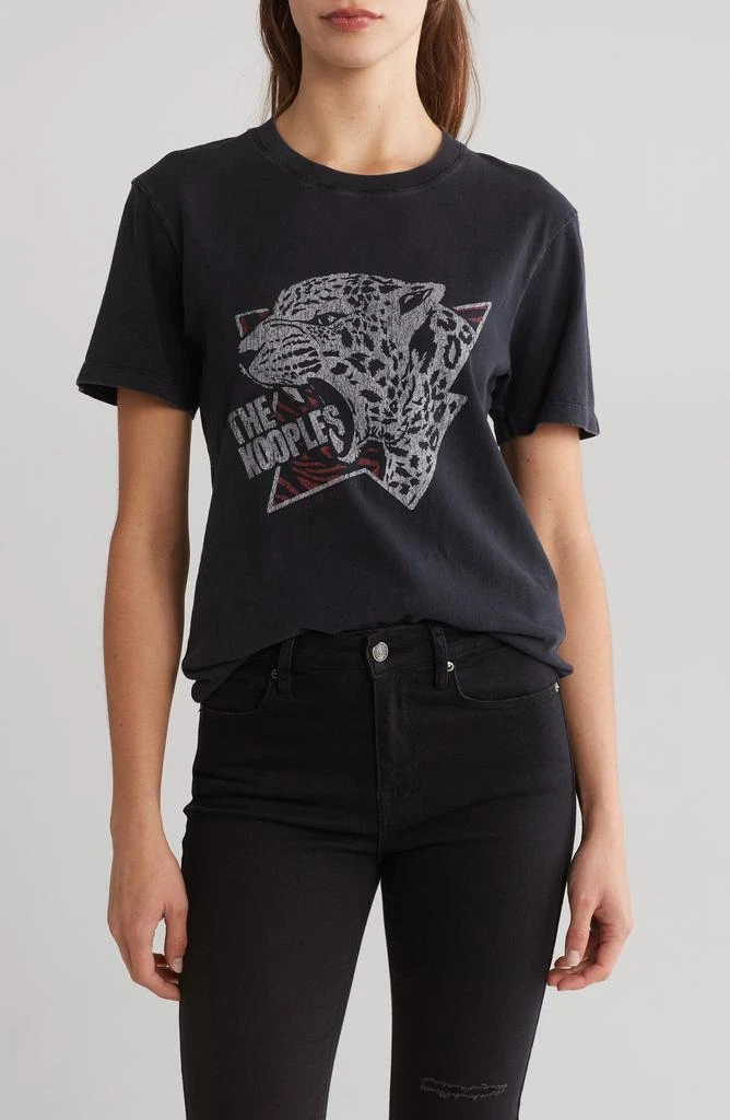 The Kooples Cheetah Jersey Graphic T-Shirt 1