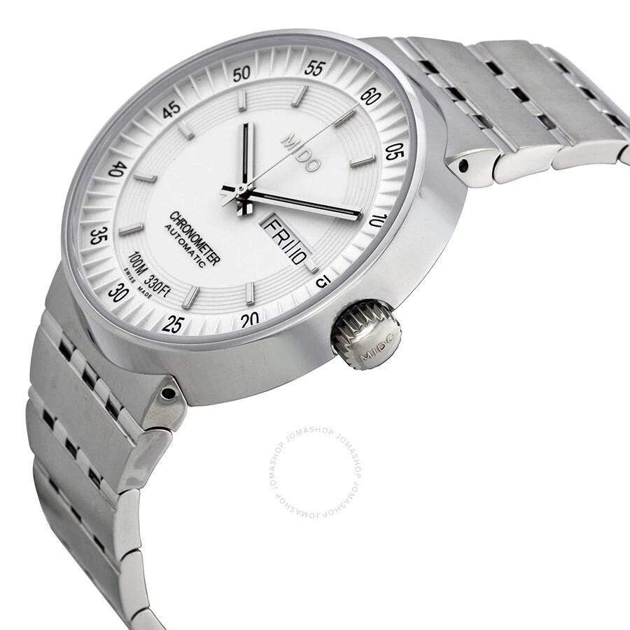 MIDO All Dial Chronometer Automatic White Dial Stainless Steel Men's Watch M83404B111 2