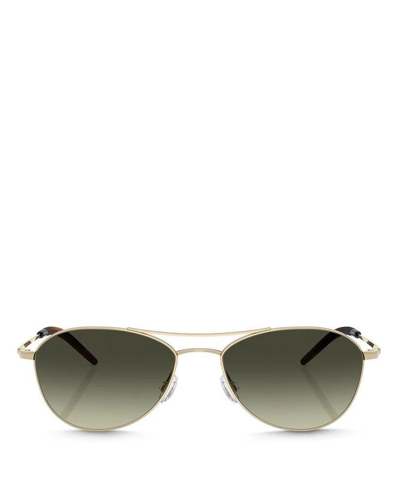 Oliver Peoples OV1358S Aero II Aviator Sunglasses, 57mm 2