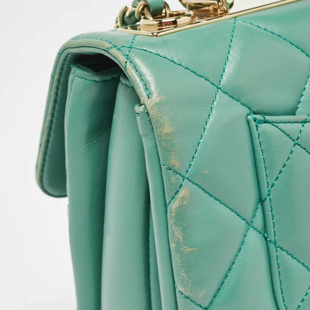 Chanel Chanel Aqua Green Quilted Leather Small Trendy CC Flap Bag 14