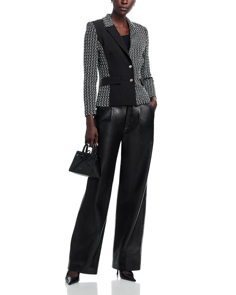 Misook Mixed Media Tweed Knit Blazer 2