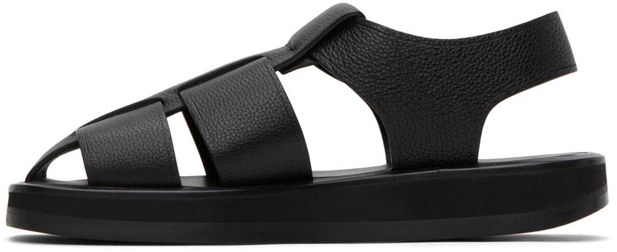 The Row Black Fisherman Sandals 3