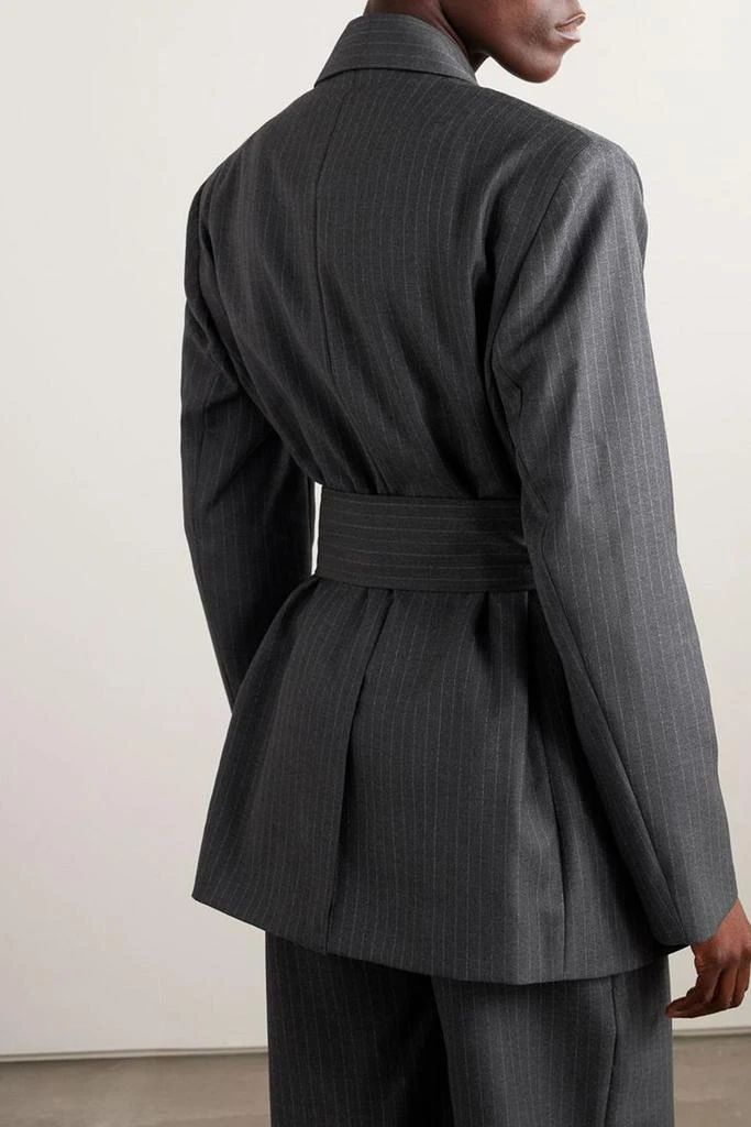 GAUGE81 Zillah belted pinstriped wool blazer 3