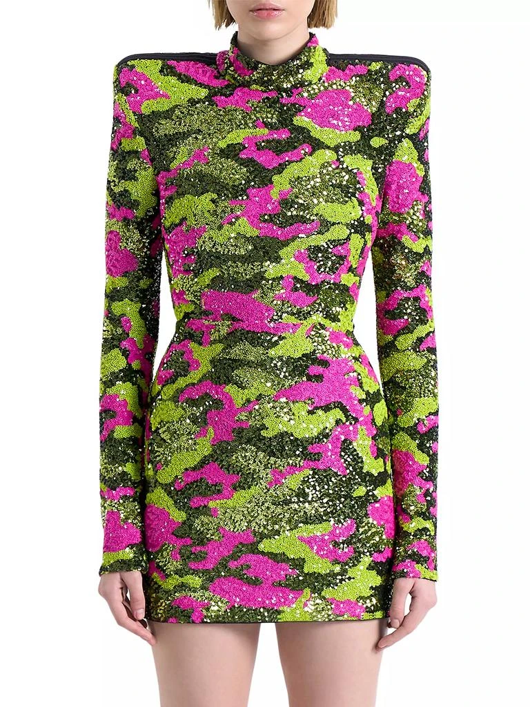 Zhivago Dangerous Days Sequin Camouflage Minidress 4