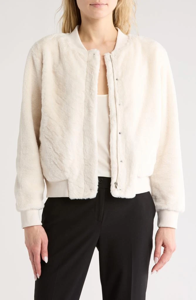 Sanctuary Luxe Faux Fur Zip Bomber Jacket 1