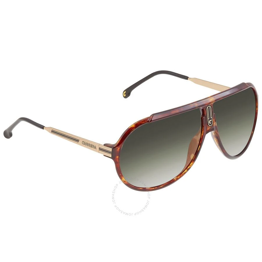 Carrera Green Shaded Gold Mirror Pilot Unisex Sunglasses ENDURANCE 65/N 0086/D6 63 2