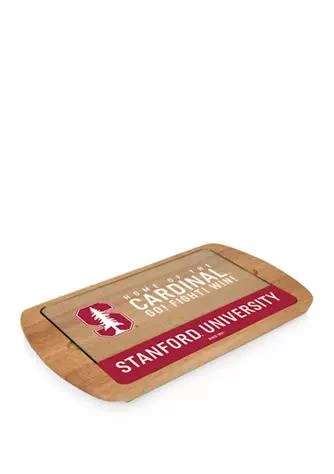 Toscana Ncaa Stanford Cardinals Billboard Glass Top Serving Tray 1