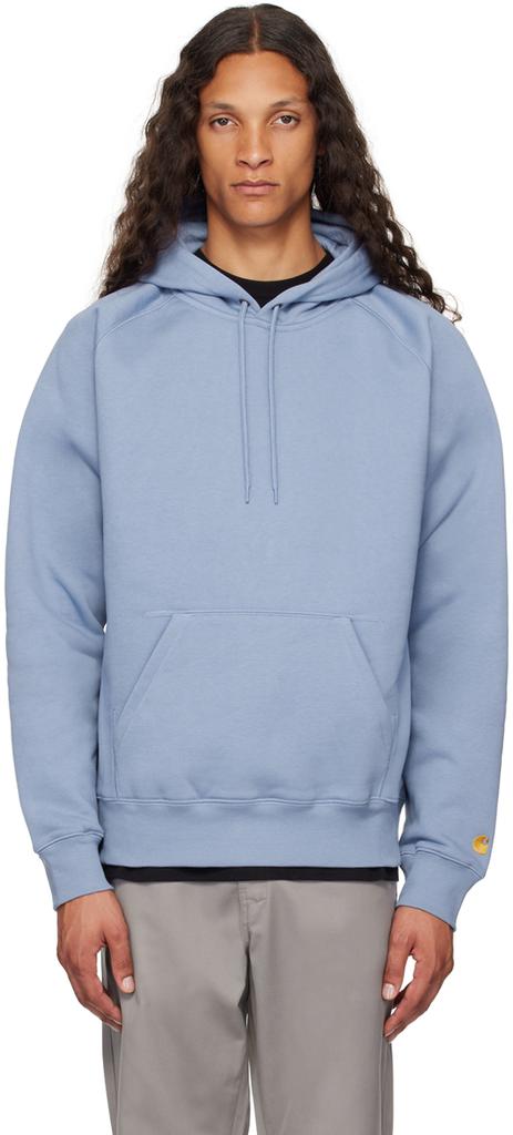 carhartt wip chase hoodie in grey