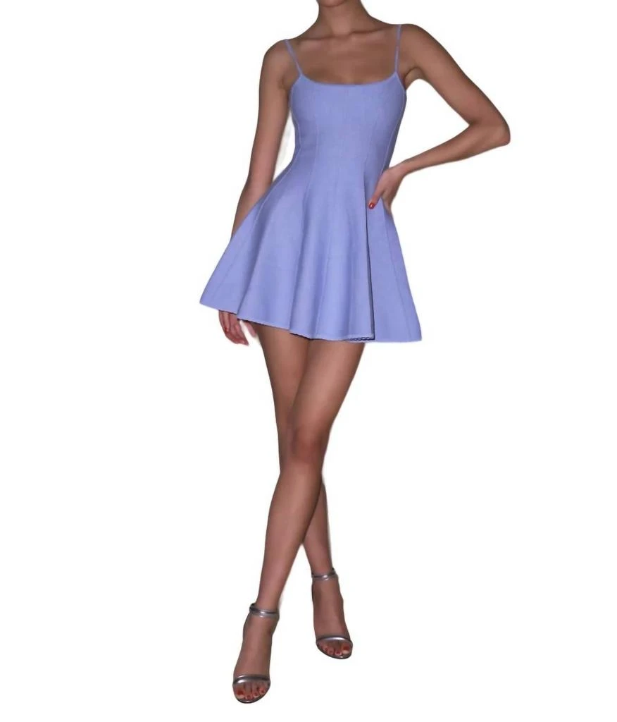Fleur du Mal Flared Corset Dress In Baby Lavender 1