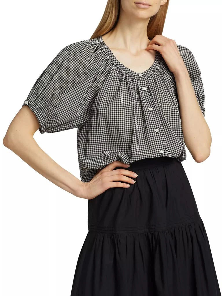 DÔEN June Gingham Cotton Top 3