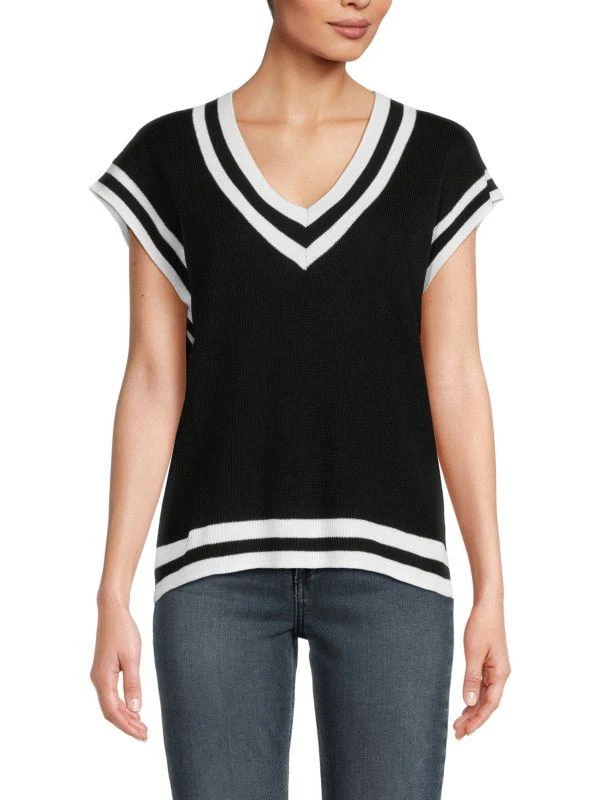 Lea & Viola Varsity Sweater Vest 1