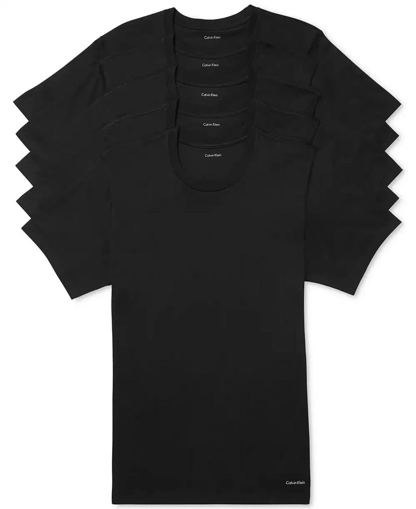 Calvin Klein Men's 5-Pack Cotton Classics Crew Neck Undershirts, Created for Macy's 1