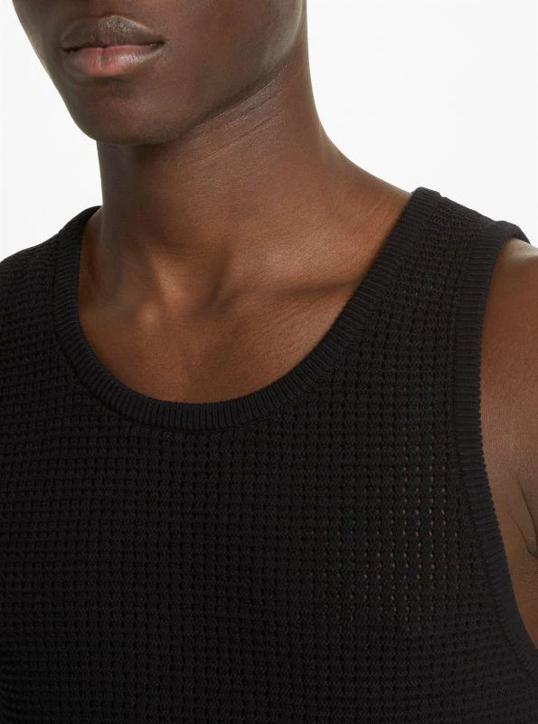 Michael Kors Open-Knit Cotton Tank Top 3