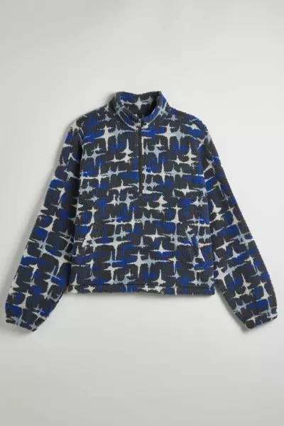 BDG BDG Scotty Printed Fleece Half-Zip Mock Neck Sweatshirt 2