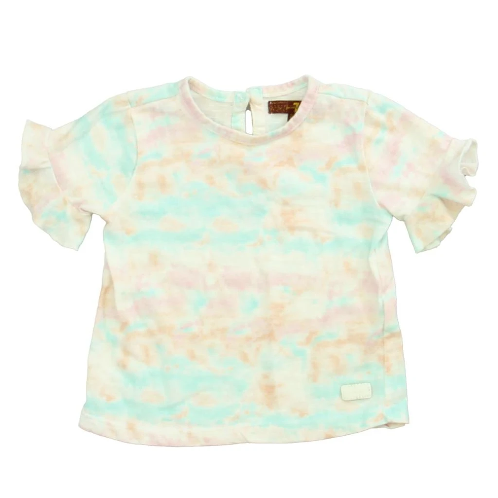 7 For All Mankind 7 for all Mankind Girls Aqua | Pink T-Shirt 1