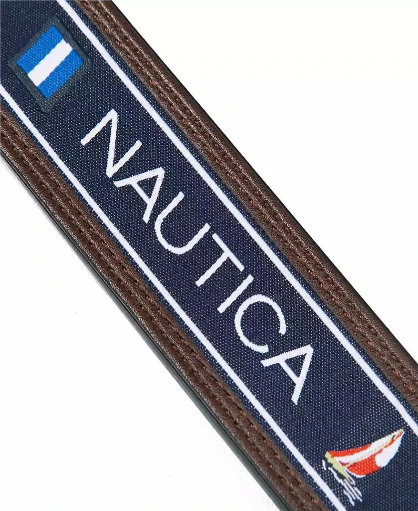 Nautica Men's Reversible Flag Belt 5