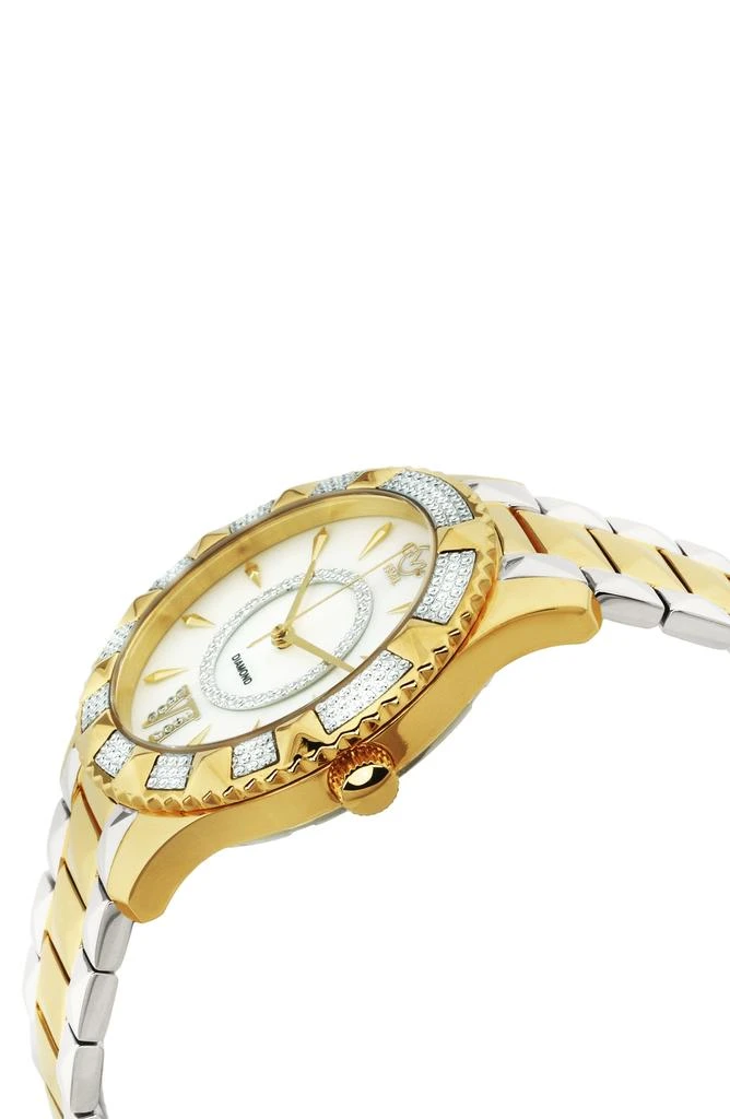 GV2 Venice Two-Tone Diamond Bracelet Watch, 39mm - 0.0038 ctw 3