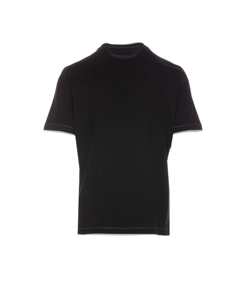 Brunello Cucinelli Brunello Cucinelli Logo Embroidered Layered T-Shirt 2