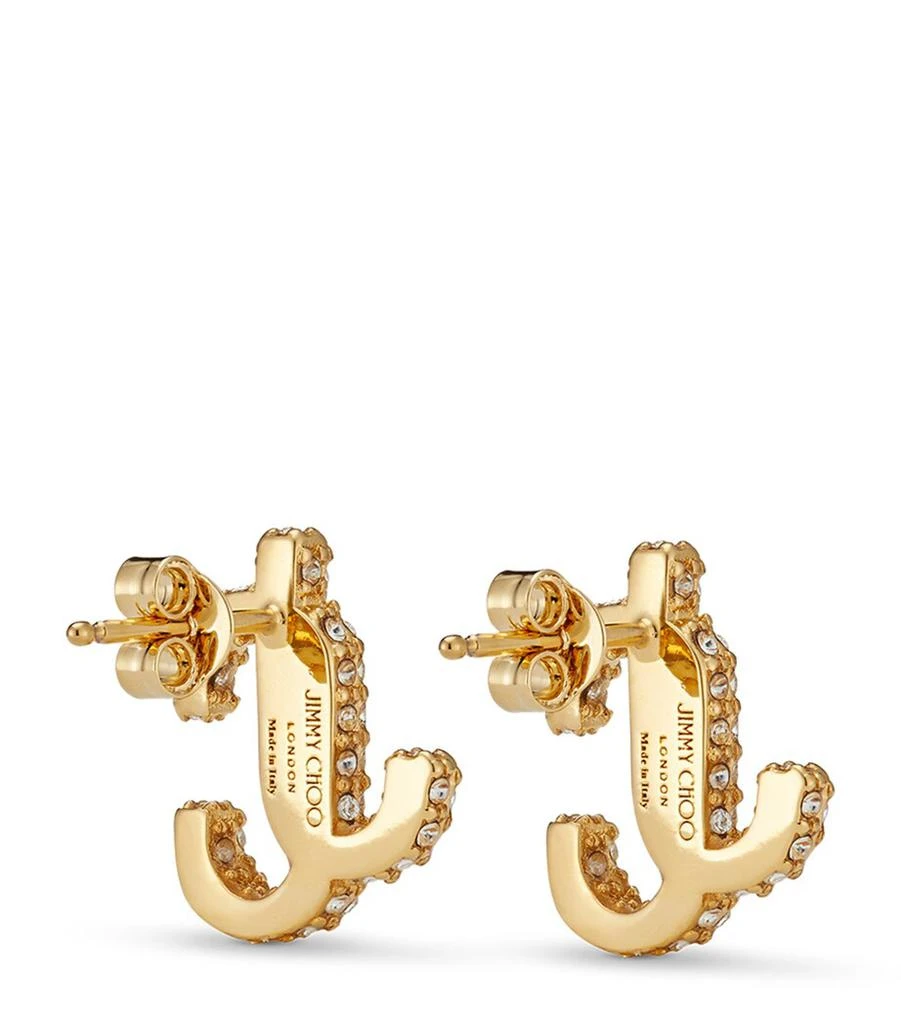 Jimmy Choo Crystal-Embellished JC Stud Earrings 5