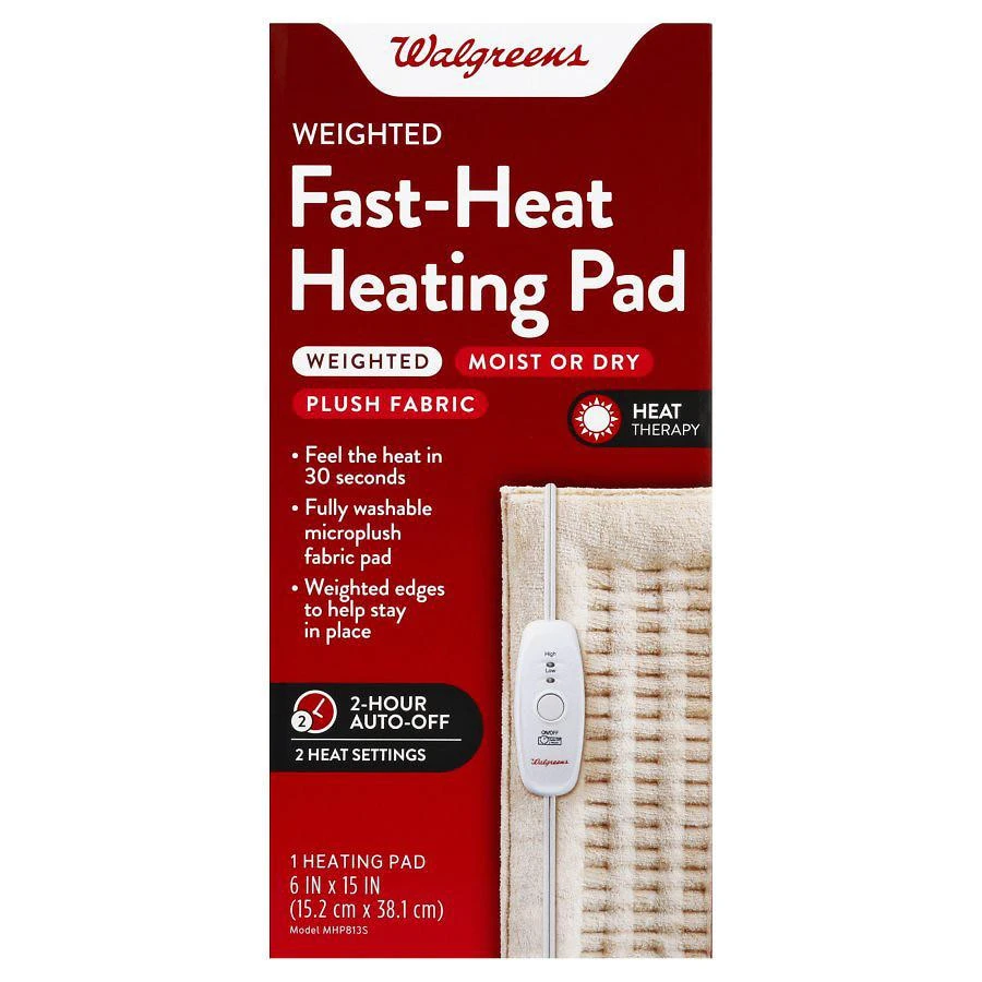 Walgreens Mini Weighted Fast-Heat Heating Pad 6 in x 15 in 1