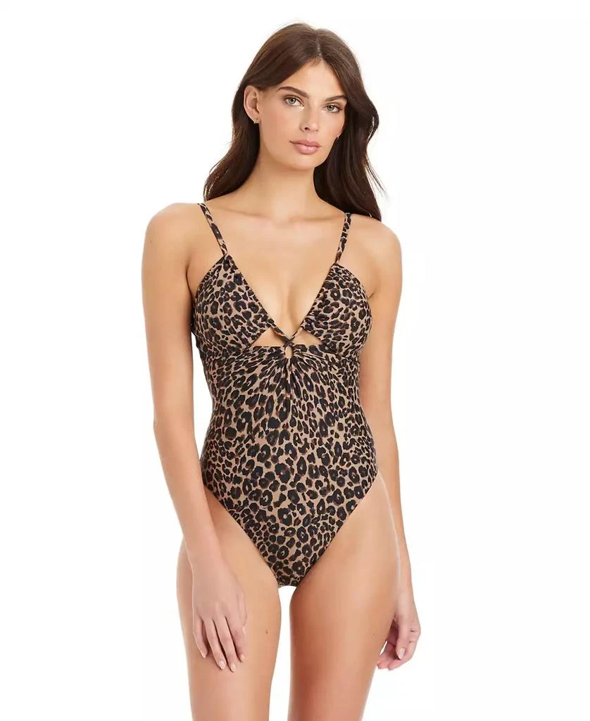 Sanctuary French Kitty Over-The-Shoulder Keyhole One-Piece Swimsuit 1