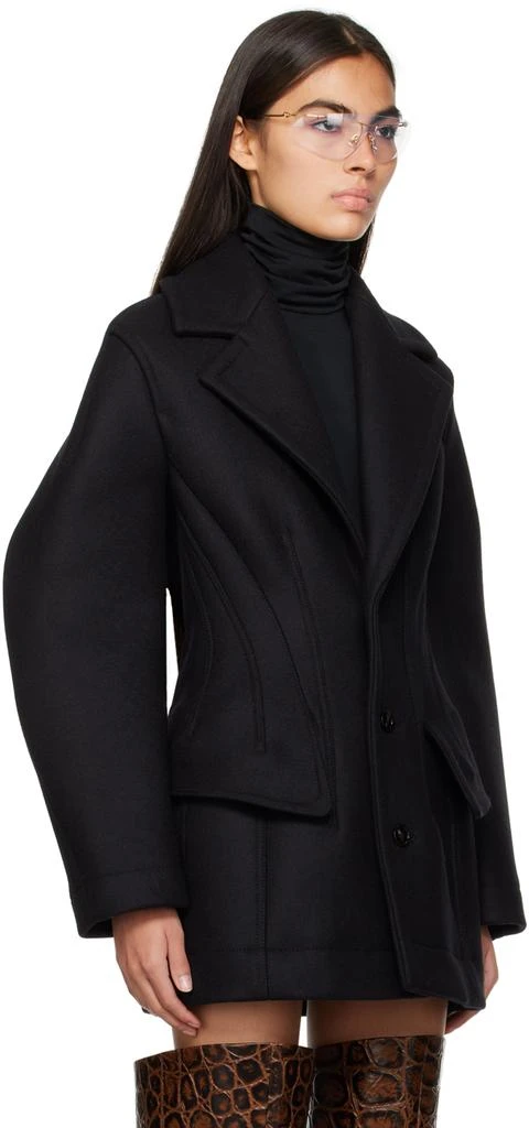 Bottega Veneta Black Felted Coat 2