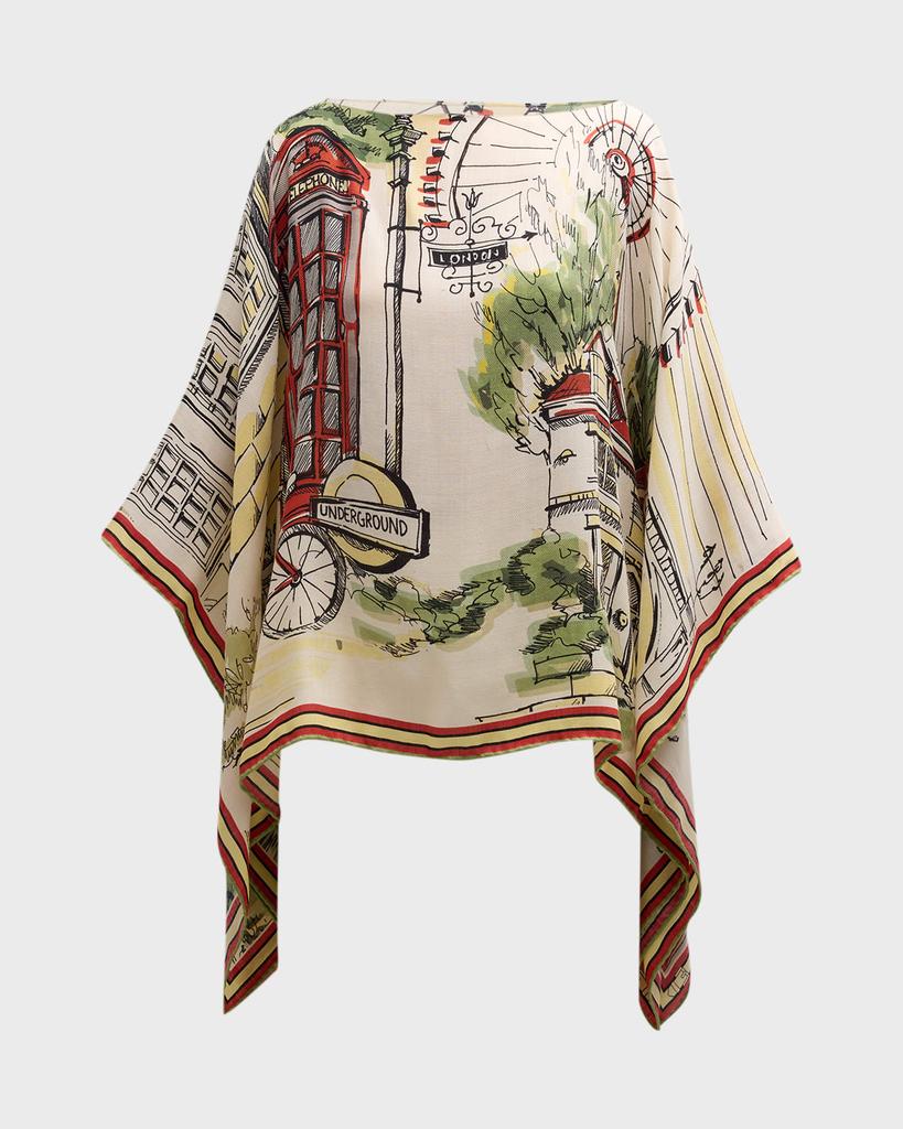 Rani Arabella London Cashmere & Silk Poncho