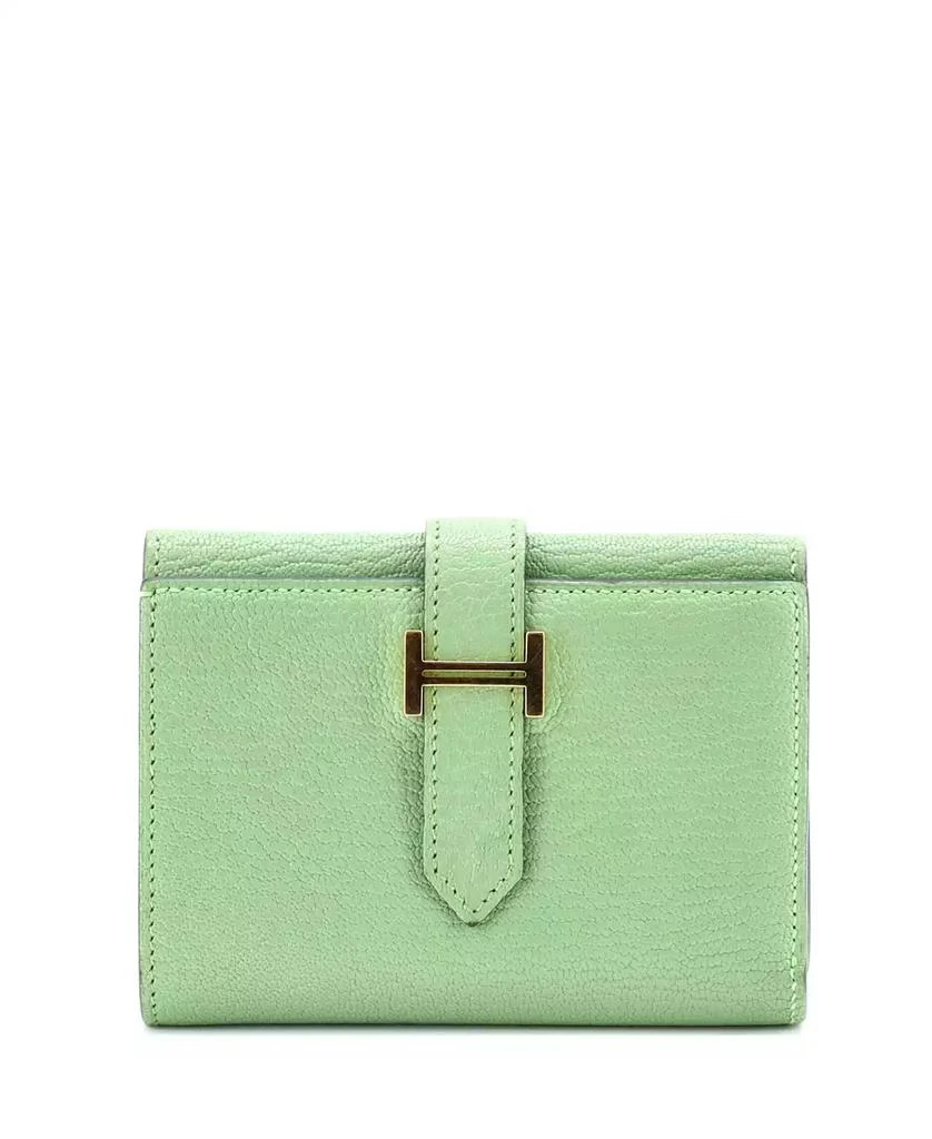 Pre-Owned Hermes Compact Trifold Bearn Wallet Chevre Mysore