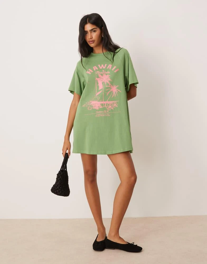 slim fit dress slacks Rent Asos Design Petite Washed Off Shoulder Balloon Sleeve Mini Dress With  Wrap Corset Detail In Sage Green
