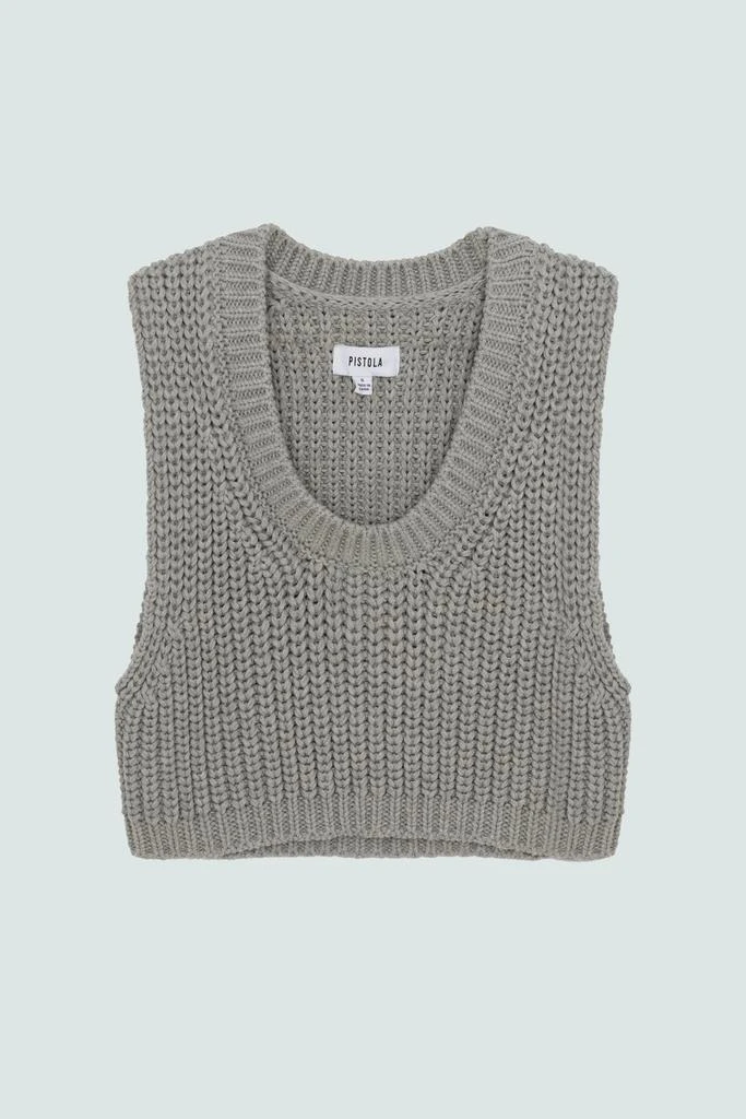 Pistola Denim Cora Knit Vest - Light Grey 5