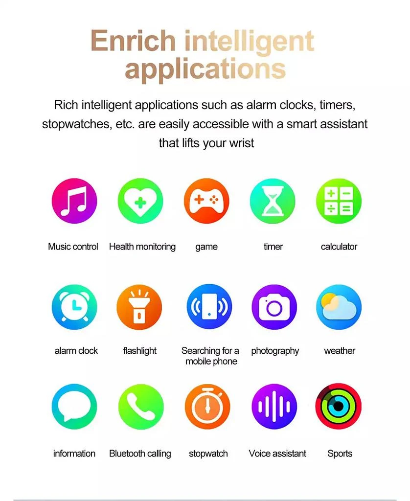 RUXING Smart Watch for Women Men With Bluetooth Calling, HRV, Health Monitoring,Sport Modes, Intelligent Reminder IP68 -Pink 4