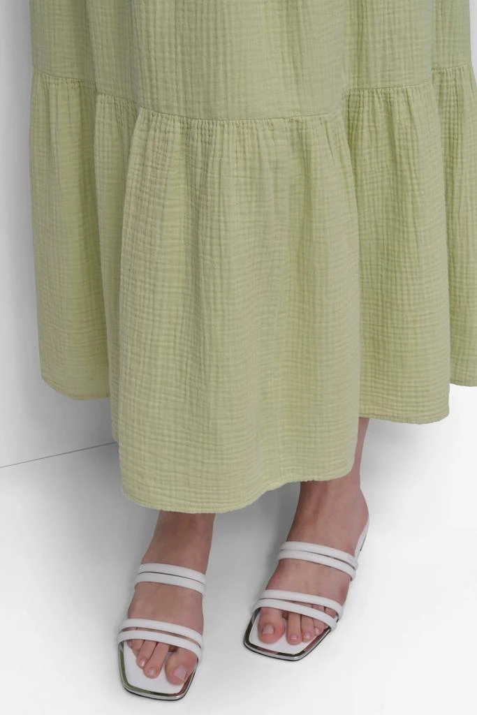 DKNY GAUZE TIERED SMOCKED DRESS 5