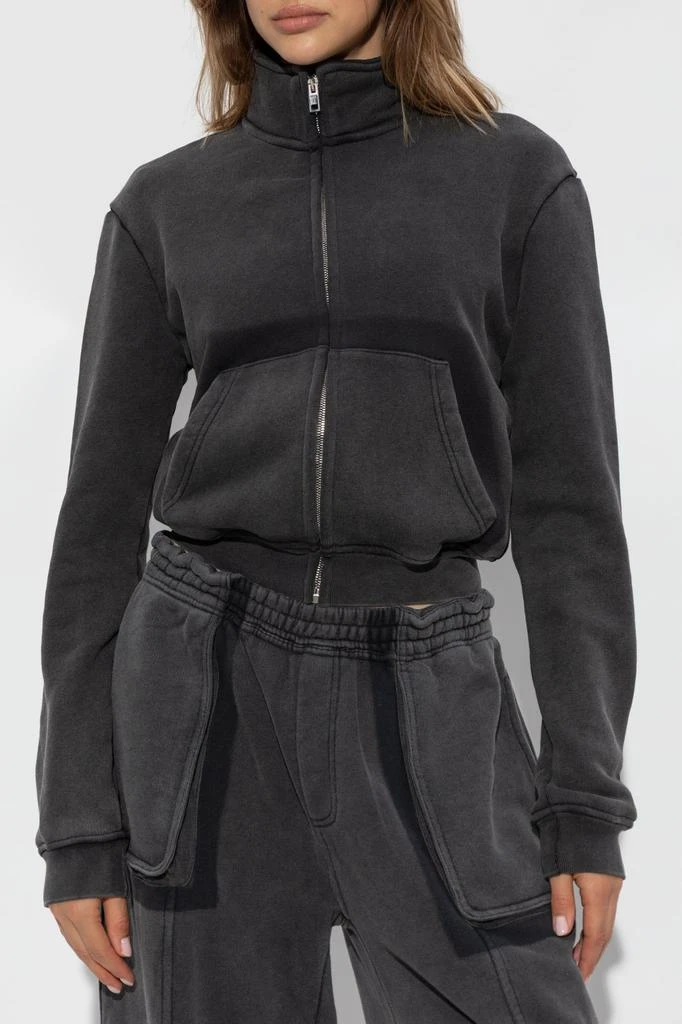 Alexander Wang T By Alexander Wang Cropped Zip-Up Jacket 2