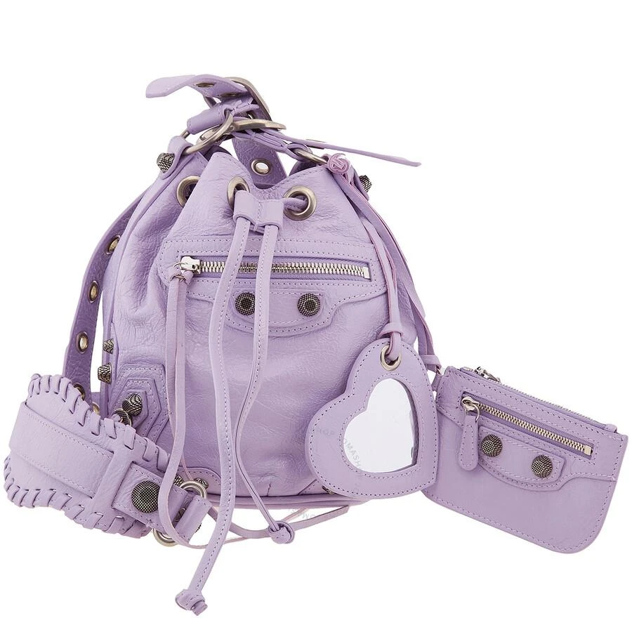 Balenciaga e Cagole Xs Bucket Bag In Light Purple 1