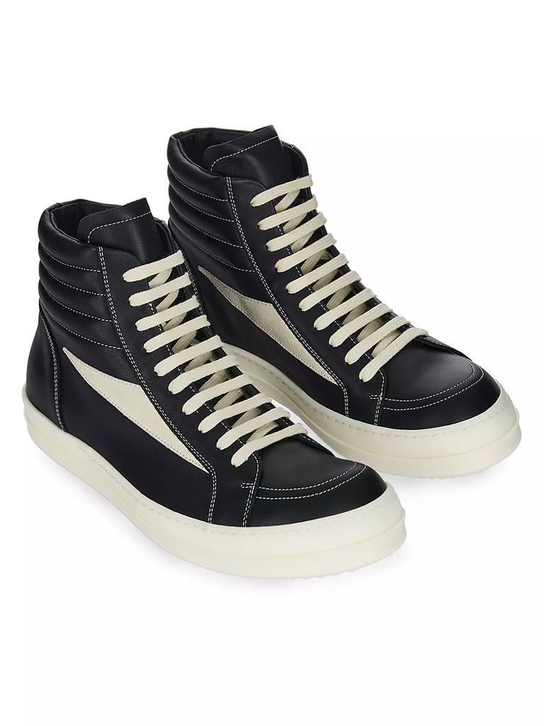 Rick Owens High Vintage Leather Sneakers