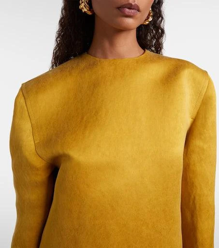 Yves Saint Laurent Silk satin minidress 4