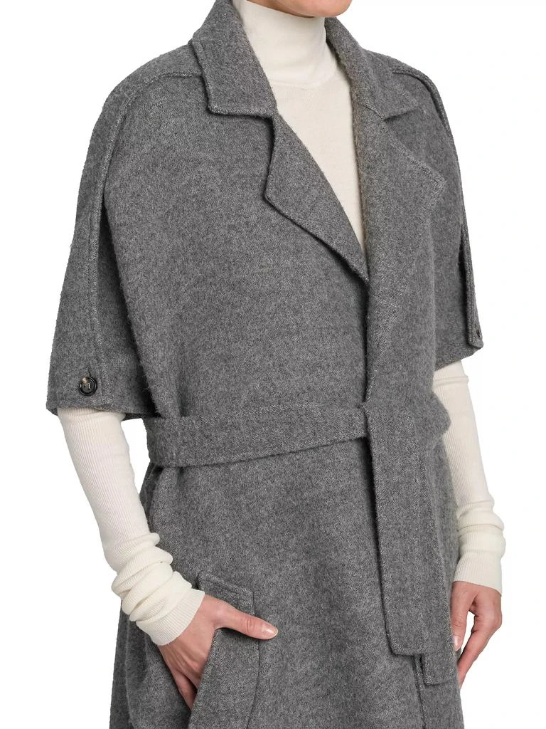 Bottega Veneta Wool-Cashmere Wrap Coat 6
