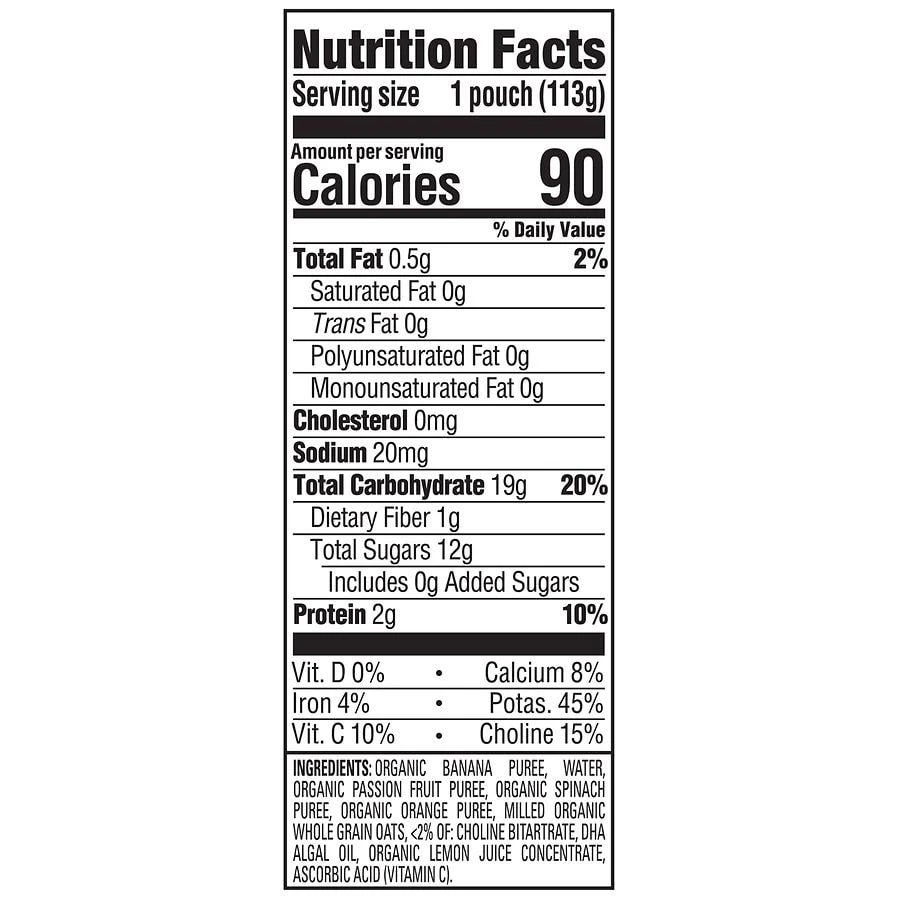 Happy Baby Brain Support Blends, Organic Stage 2 Baby Food with DHA & Choline 2