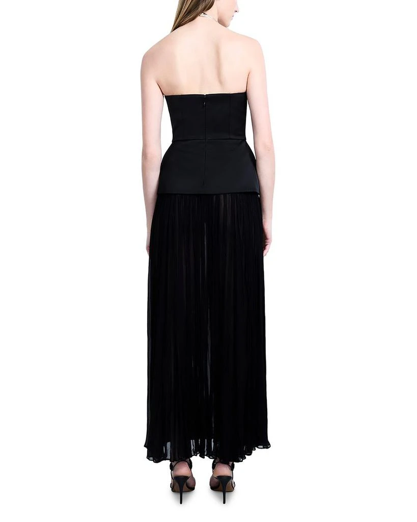 BCBG Strapless Peplum Gown 4