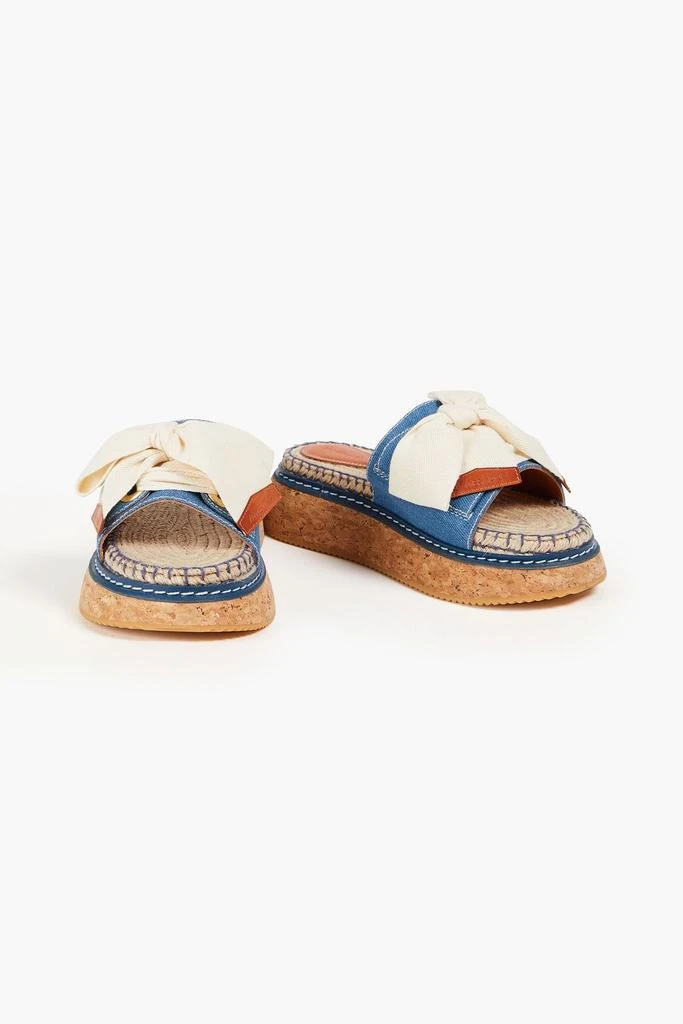 Zimmermann Canvas and denim espadrille slides 2
