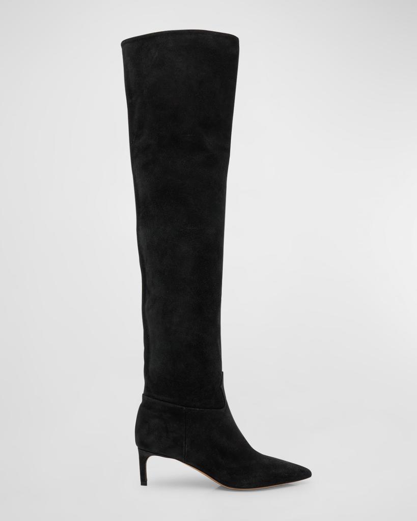 Ulla Johnson Carolina Slouchy Suede Over-The-Knee Boots