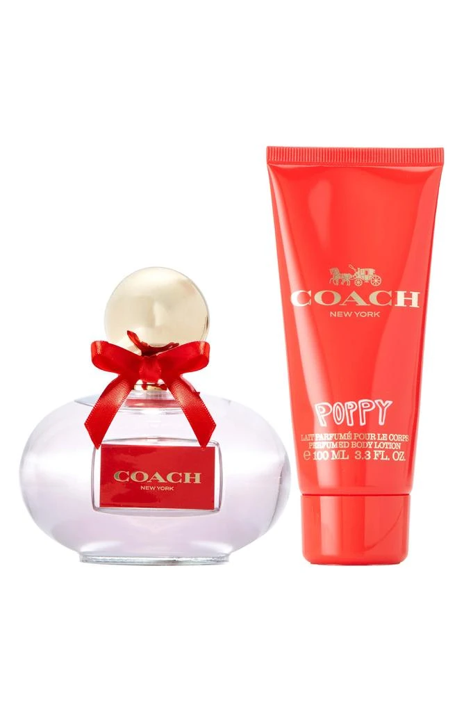 Coach Poppy Eau de Parfum Spray & Body Lotion Travel Set 1