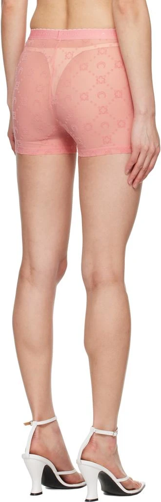 MARINE SERRE SSENSE Exclusive Pink Recycled Flock Mini Shorts 3