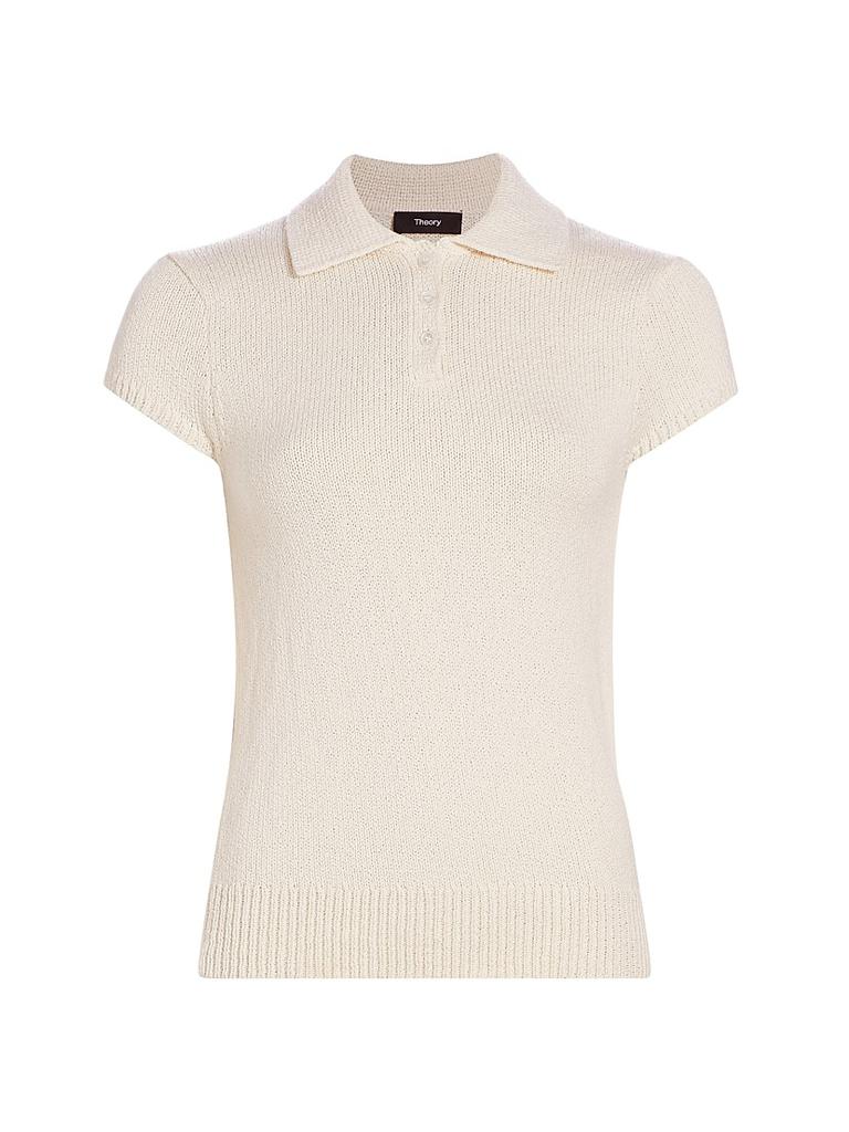 Theory Knit Cotton & Wool Polo