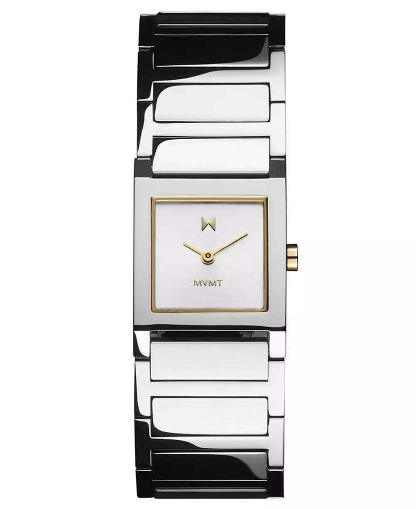 MVMT Women's Marquee Square Silver Tone Stainless Steel Bracelet Watch, 22mm 1
