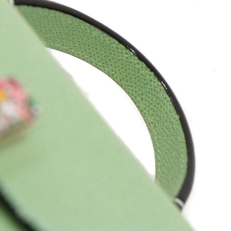 VALEXTRA Micro Iside 2WAY Bag Aqua Green 6