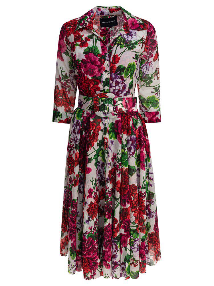 SAMANTHA SUNG Samantha Sung Aster Shirt Dress