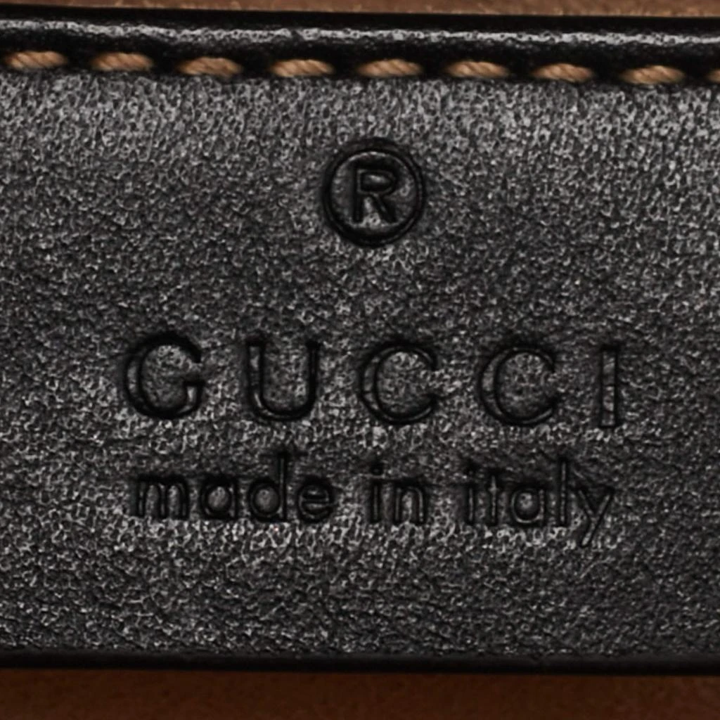 Gucci Gucci Black Matelassé Leather Mini GG Marmont Belt Bag 10