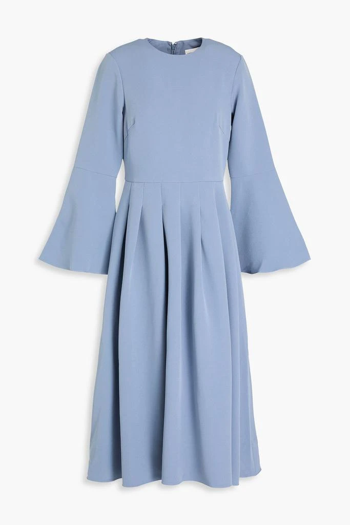 MIKAEL AGHAL Pleated crepe midi dress 1